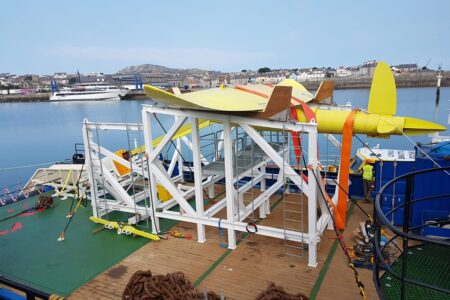 Minesto, Tidal Kite in Launch & Recovery System (LARS) Catcher